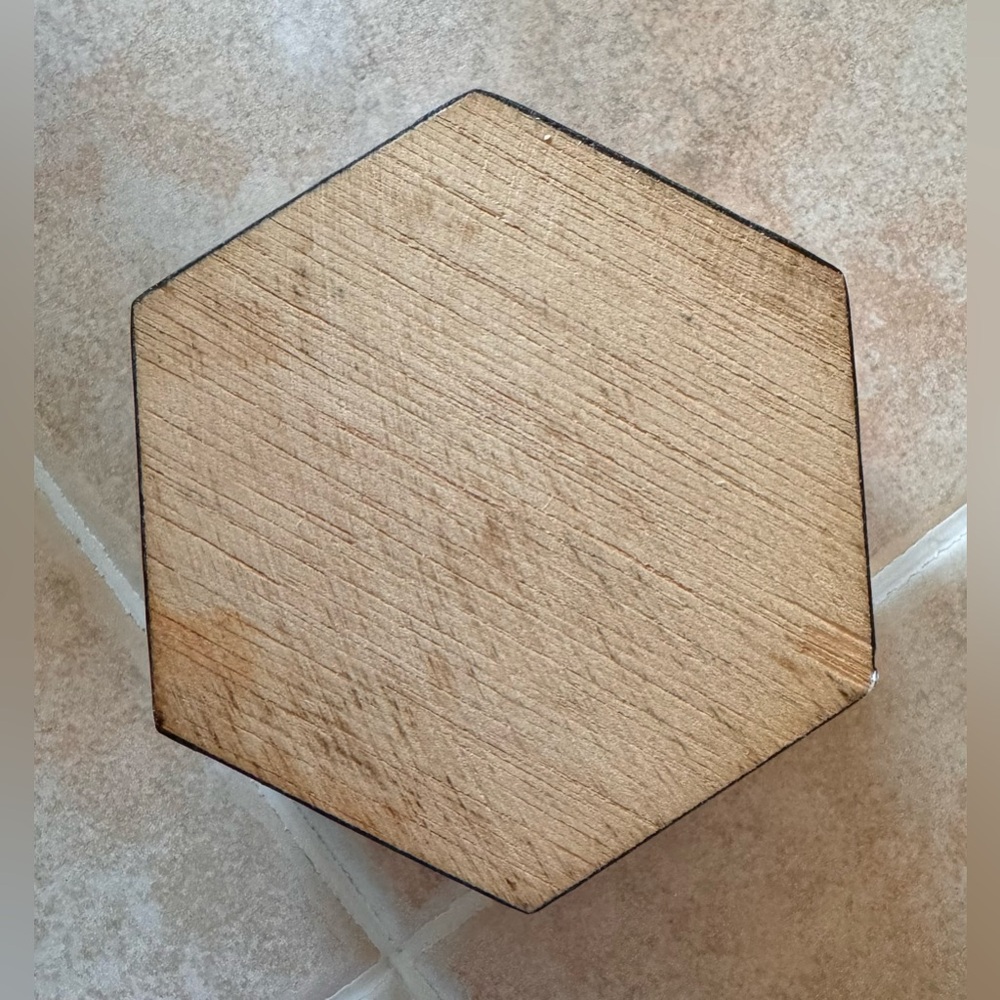 Inlay Marquetry Vintage Hexagonal Trinket Box✨ - Picture 8 of 12